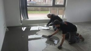 Cementgebonden gietvloer op kleur