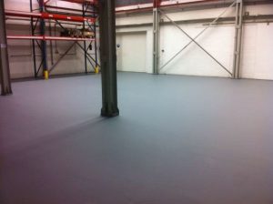 Vloer met antislip coating