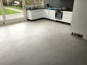 Microcement keuken Amsterdam 100 m2 Best Vloerrenovatie Best Building Service B.V.