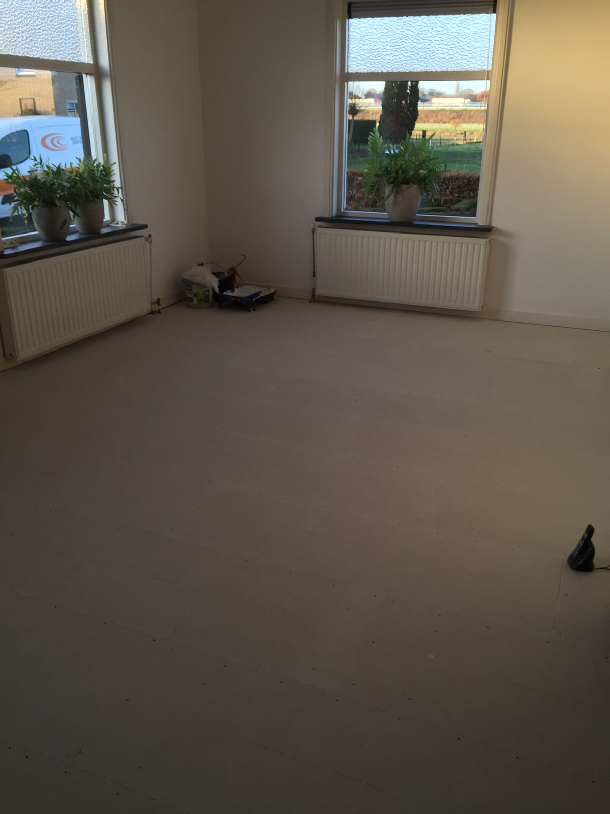 Microcementvloer Posterenk(Wilp) 85 m2 Best Vloerrenovatie Best Building Service B.V.