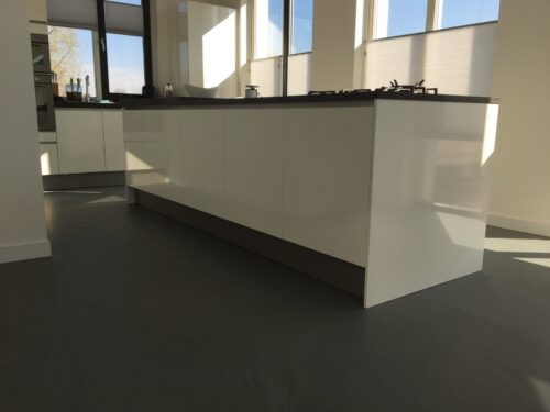 Gietvloer in woonhuis Arnhem