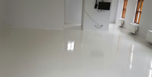 PU gietvloer Hilversum – hoogglans vloer met polyurethaan coating