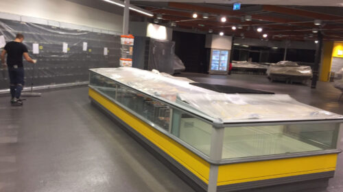 Supermarktvloer – oerdegelijke gietvloer (coating vloer) in winkel