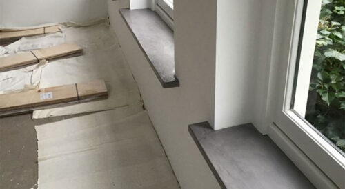 Woonbeton vensterbank – vensterbanken in robuuste betonlook