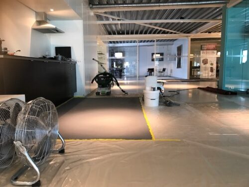 Microcement in eigen kantoor