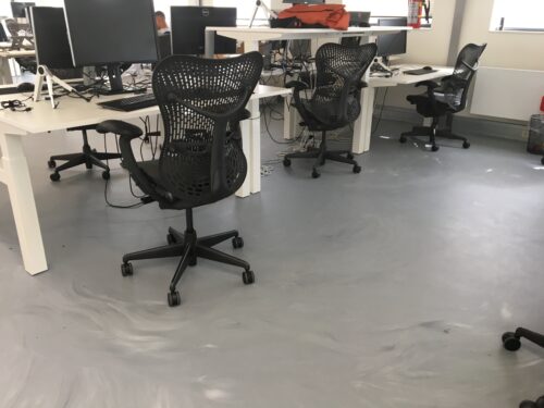 PU gietvloer aangebracht in Amsterdam