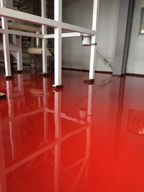 Kleurrijke epoxy gietvloer!