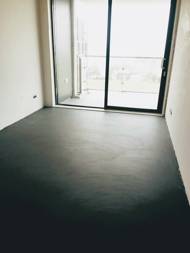 Microcement vloer appartement Almere