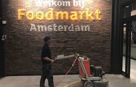 Opgeknapte betonvloer Amsterdam