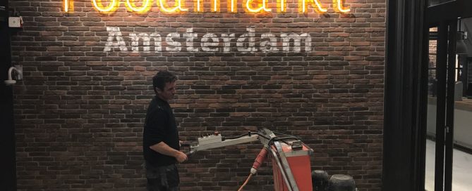 Opgeknapte betonvloer Amsterdam