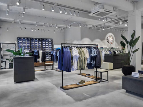 Microcementvloer voor winkelketen No Label Rotterdam