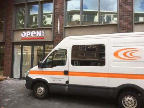 Cementgebonden gietvloer voor Open32 Enschede