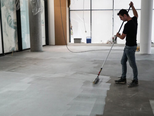 Unieke vloer: microcementvloer voor Open 32 Utrecht