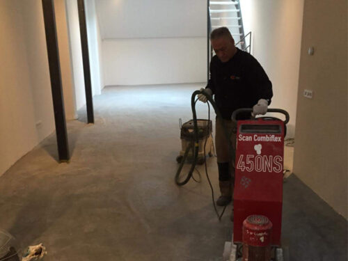 Polijsten tot korrel 800: betonvloer Rotterdam