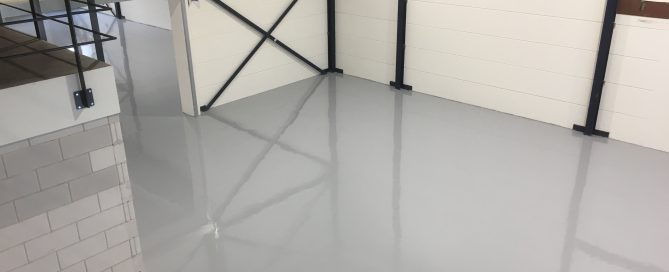 sterke industriële coatingvloer