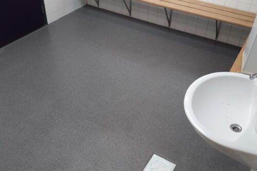 PMMA-vloer natte ruimtes sportcomplex Leeuwarden