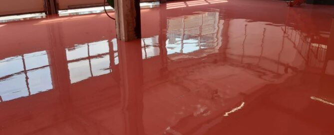 epoxy rolcoating en PMMA-vloer Diemen