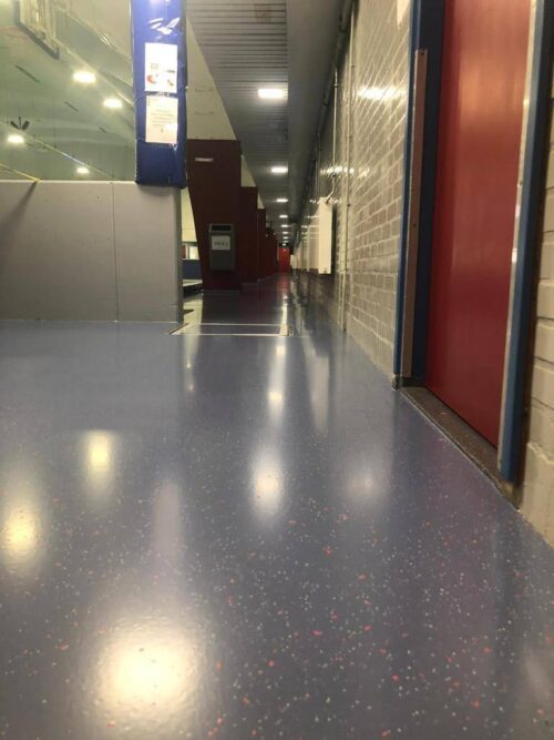 Sportcomplex Amsterdam krijgt nieuwe PU-gietvloer