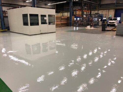 Industriële coatingvloer metaalbewerkingsbedrijf Harderwijk