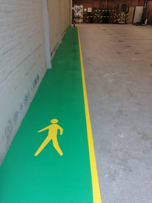 Belijnen en renoveren vloer Zwijndrecht