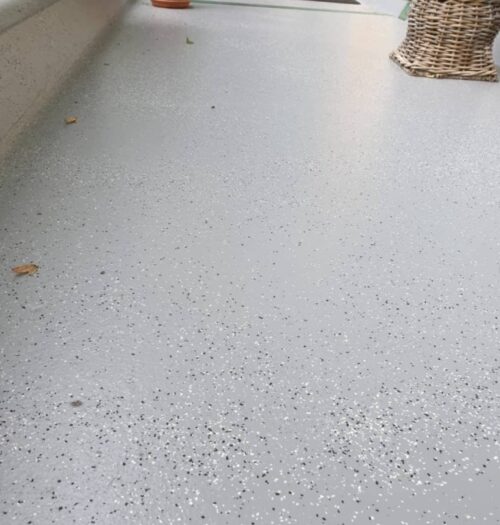 Galerijvloer met flakes Amsterdam