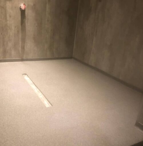 Hygiënische douchevloer sportschool Westervoort