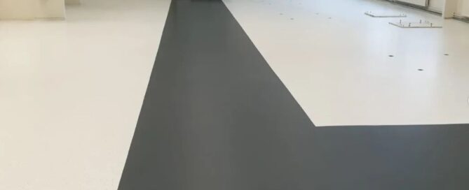 coatingvloer met flakes