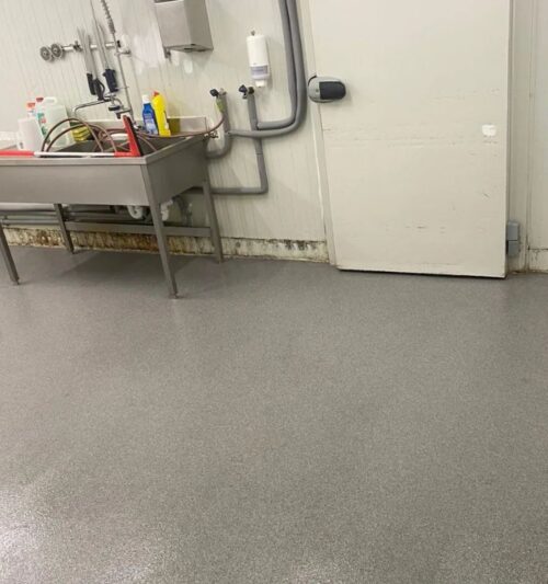 Nieuwe hygiënische horecavloer Burger Bar Amsterdam