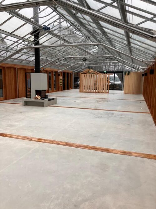 Vloerrenovatie betonvloer restaurant Ugchelen