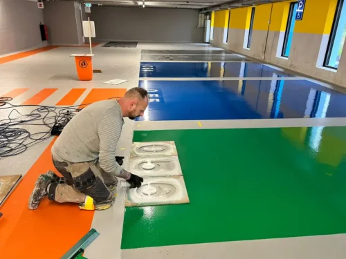 4.000 m² Parkeergaragevloer in 6 Dagen