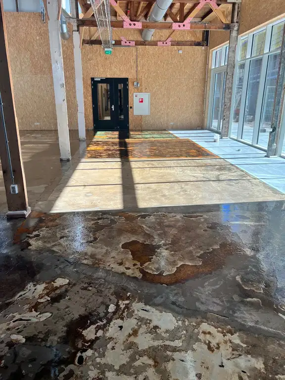 Industriële restaurantvloer - resultaat
